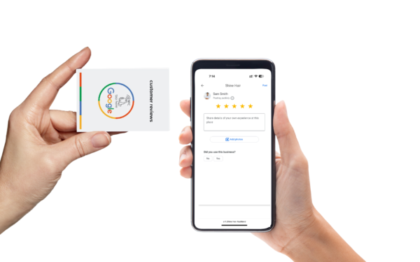 NFC Google review card